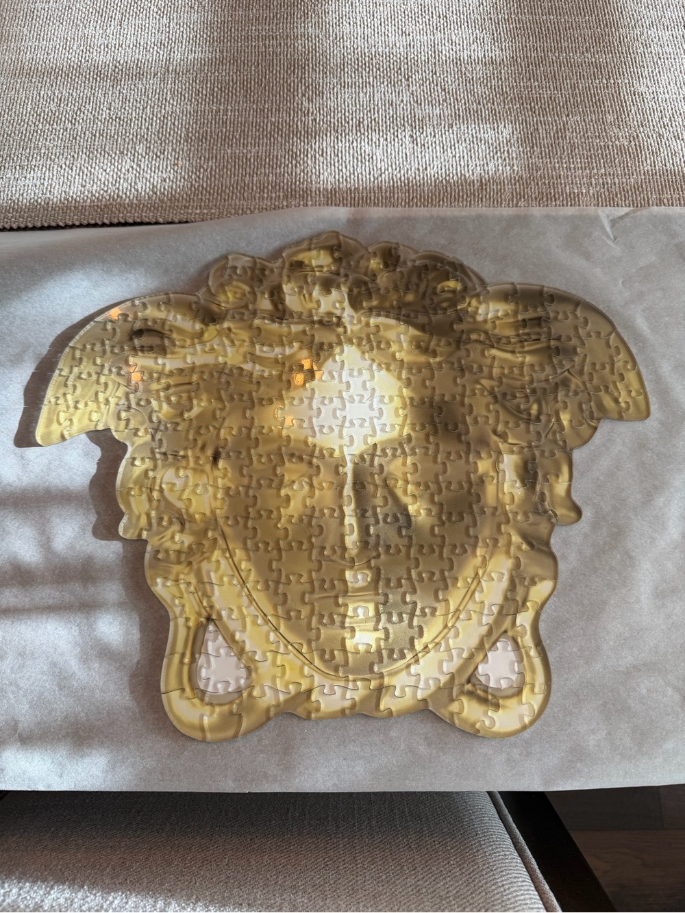 Versace Gold Medusa Puzzle Wall Accent